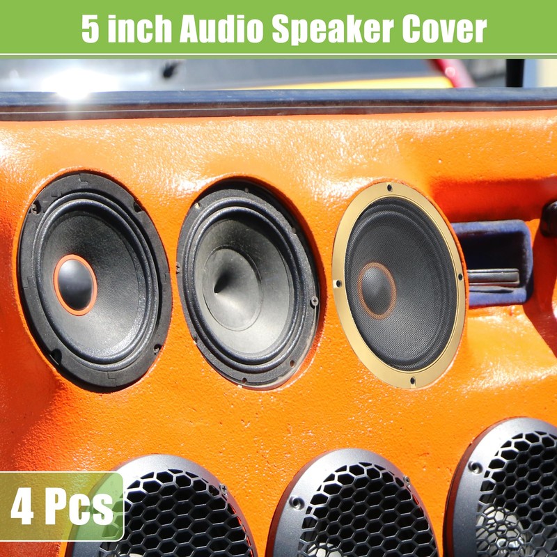 ACROPIX Universal 5" Car Speaker Grills Cover Mesh Round 5