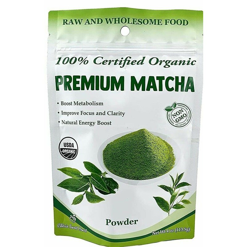 Cherie Sweet Heart Certified Organic Premium Matcha Powder 4 oz