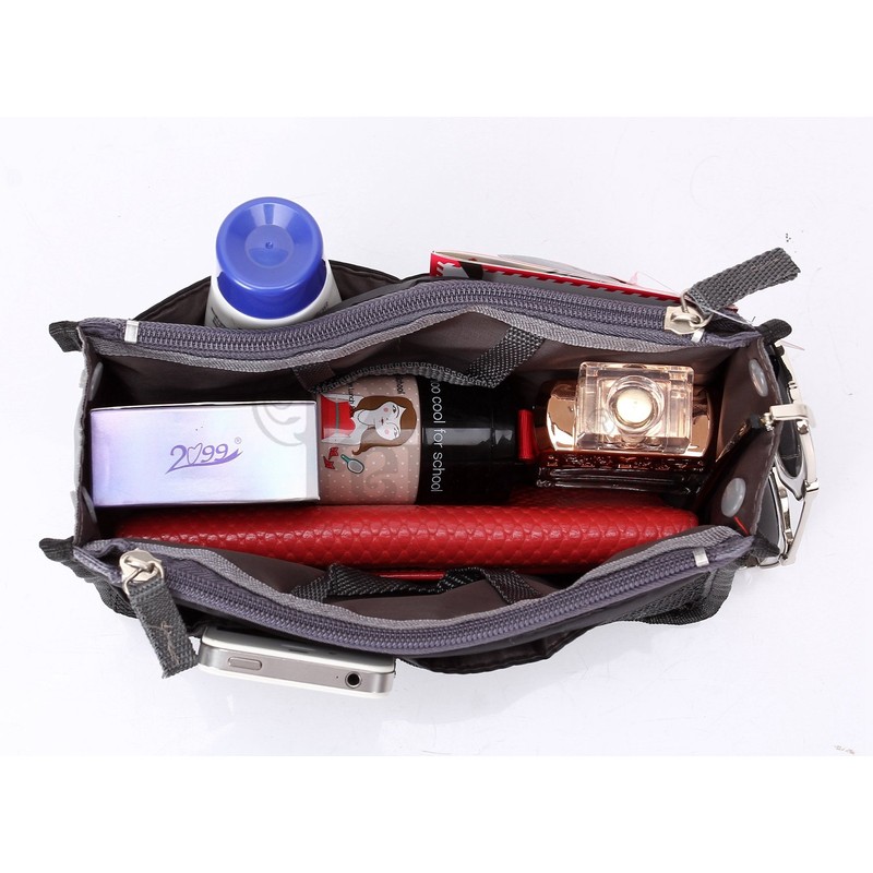 Periea Chelsy Handbag Organiser Insert (Black, Small)