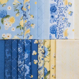 True Fabrics Sunshine Blooms Precut Fabric (5" Squares)