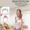 Babytragetuch, Kindertrage Seitlich,Ergonomisch Toddler Carrier,Babytrage mit Lendenwirbelstütze und verstellbaren Schultergurten，Babys