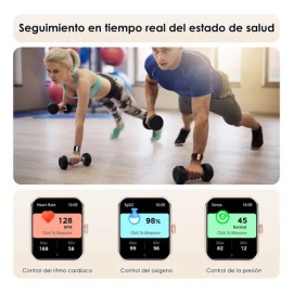 Smartwatch Blackview R50 1.85" Rosa Notificaciones Fitness iOS/Android