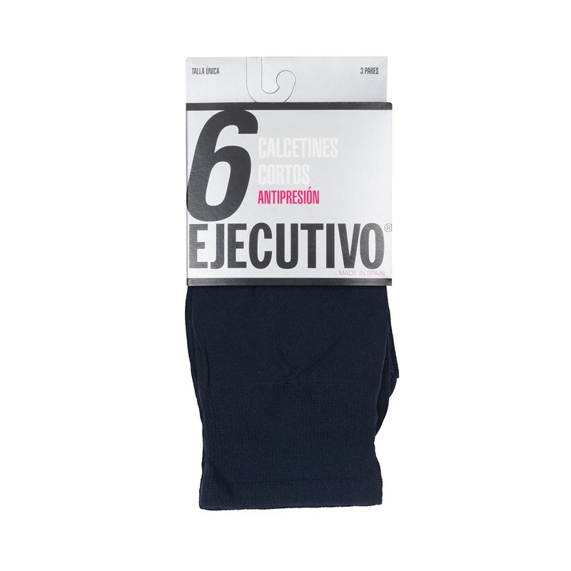 EJECUTIVO Men's 9 Pack Polyamide Short Socks, navy
