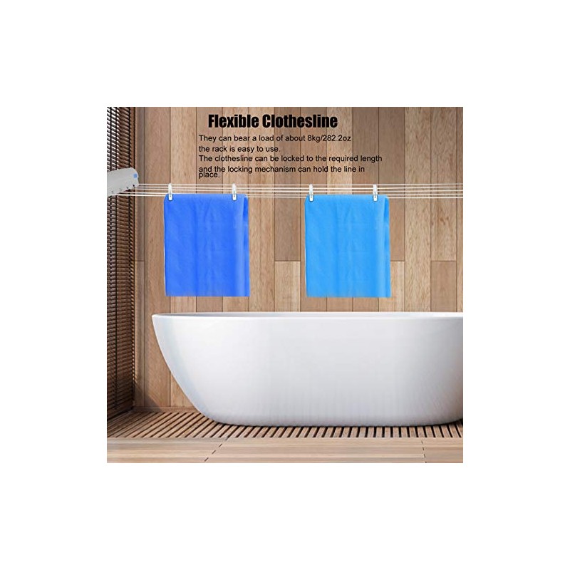Retractable Clothesline 5-Line Dryer | Indoor or Outdoor Use |