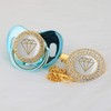 MIYOCAR 19 Colors can Choose Gold Bling Diamond Pacifier and