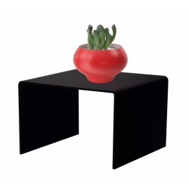 marketing holders Black Riser Display Holder Counter Top 6" x 4" Acrylic Pedestal Trinket Stand
