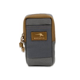 Marsupial Gear Zippered Pouch - Small Essentials Attachment for Binocular Pack with Ammo Loops and Call Storage, Wolf/Coyote, Large