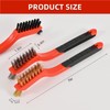 IEGREMAR IEGREMAR 3pcs Wire Brushes for Cleaning Rust, Upgrade Wire