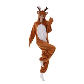 EraSpooky Christmas Elk Costume for Adults Christmas Eve Cosplay Costume Children's Gifts