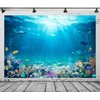 BELECO Underwater World Backdrop 7x5ftFabric Undersea Backdrop for Photography Under