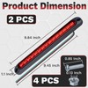 2 PCS Led Trailer Brake Lights Strip, 10 Inch 15