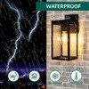 MDENLT Solar Wall Lights Outdoor Waterproof Aluminum Solar Sconce Lights