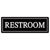 Restroom Sign, Business or Family Restroom Sign, Fine Sandblasted Acrylic,