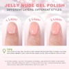 NXJ INFILILA Nude Pink Gel Nail Polish, 15ml Nude Gel