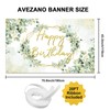 Avezano Sage Green Birthday Backdrop Greenery Eucalyptus Leaves Birthday Party