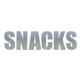 SNACKS Metal Letters Corrugated Galvanized Metal Word Business Sign Home Décor Kitchen Pantry Dining Room Restaurant Decorations (24 Inch)
