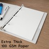 Half Letter 3-Hole Punched Blank Paper, 200 Sheets, 120 GSM,