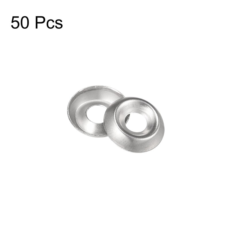 sourcing map #6 304 Stainless Steel Cup Washer Countersunk for
