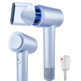 Secador de Pelo Ion Negativo 200 Millones, Secadora de Cabello Profesional 110000 RPM con Luz, Secador Potente Rpido1500W 3 Ajuste FroCalor, Secadora 
