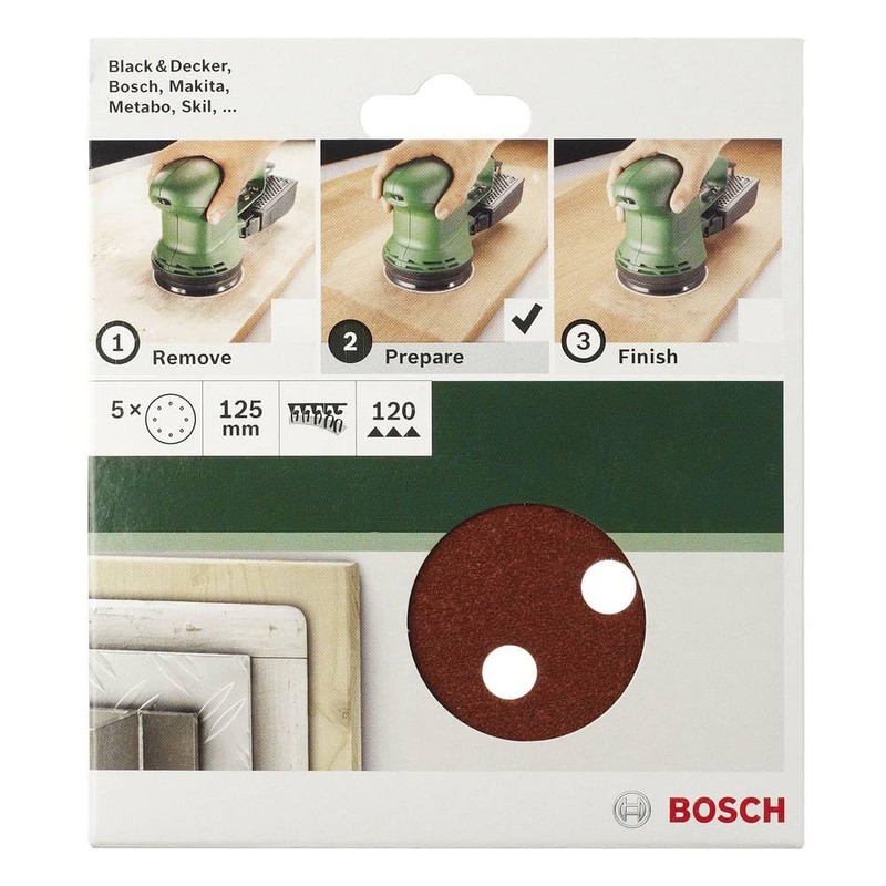 Bosch 2609256A30 Abrasive Sandpaper Sheets for Off-Centre Sanders 150 mm