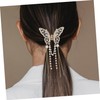 IWOWHERO Butterfly Clip Tassels for Women Elegant Metal Hairpin with