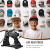 PowerPress Hat Heat Press Machine for Caps with 2pcs Interchangeable