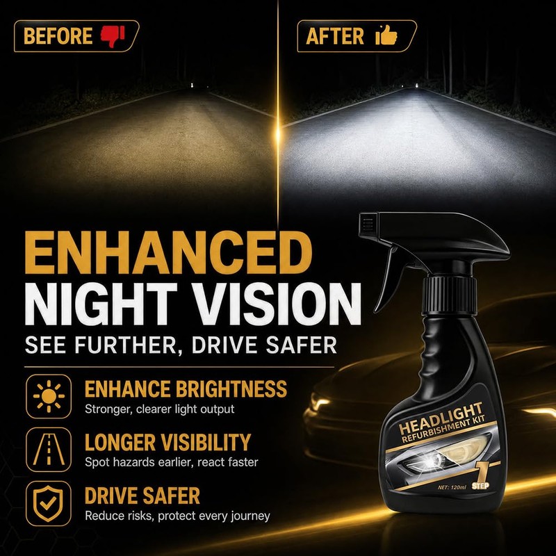 Carrie Rowe Headlight Restoration Kit,Headlight Restoration,Headlight Cleaner Oxidized & Yellowed
