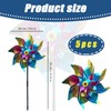 5 PCS Windmills for Garden Set, Bird Deterrent Set, Bird