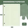 Engineering Paper 8.5 x 11, 100 Sheets Top Glue Binding