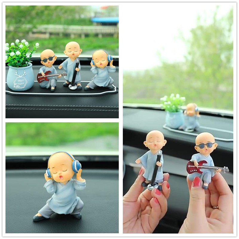 Kingzhuo Baby Buddha Statue Cute Buddha Monk Figurines Statue Mini