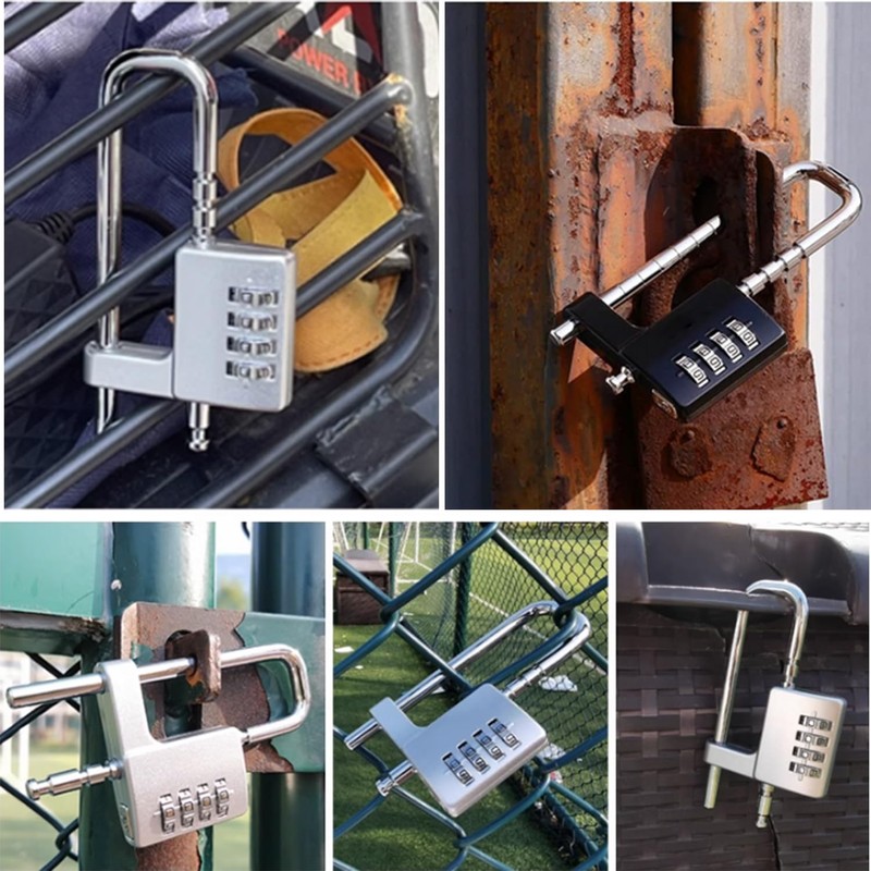 Cabinet Lock,Combination Padlock,U Shaped Padlock,Stainless Steel Gym Locker Lock Code