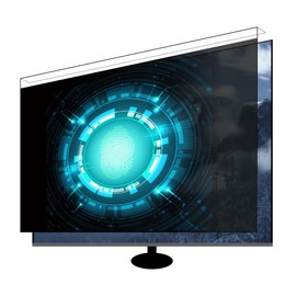 JQZWXX Acrylic Computer Privacy Screen Filter High Clarity Anti Glare Monitor Protector Anti-UV Anti-Blue Light Anti-Scratch 22-27 Inch Protector Film - Hanging Type Traceless / 24Inch/540x340mm