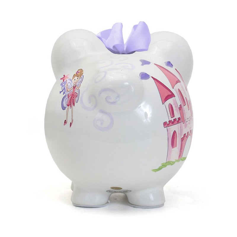 Child to Cherish Ceramic Piggy Bank for Girls, Magic Fairy