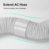 UNAOIWN Portable Air Conditioner Hose with Coupler, 5.9"/15CM Anti-Clockwise Thread