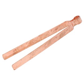 NKlaus Shisha Coal Fireplace Tongs Copper Incense Tongs with Engraving for Incense 22cm Robust 1592