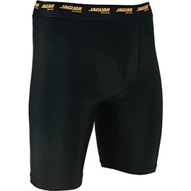 Jaguar Pro Gear - Elite Compression Short with Cup for Mixed Martial Arts (as1, Alpha, s, Regular, Regular) Black