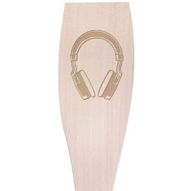 Large 'Wireless Gaming Headset' Wooden Cooking Spatula (SA00020726)