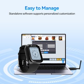 Retekess TD113 Restaurant Pager System,Nurse Call System, Adjustable Volume, Timeout Setting, Touch Screen, Watch Receiver Compatible with All Call Buttons for Restaurant, Hospital, Clinc