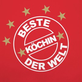 Shirtracer - Apron - Cooking Apron - Damen 1 - Beste Köchin der Welt, 1 Red