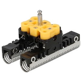 vhbw 1x cutter block, 1x dual shaving foil with frame compatible with Braun Flex Integral 5314, 5315 Razor, Shaver, Trimmer - Combo-Pack Black Silver