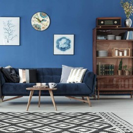 Art Beauty Silent Wall Clocks Non Ticking Decorative Clock for Bedroom Living Room Kitchen Wood Cabin Farmhouse Round Wall Decor 30cm