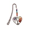 GEHECRST Crystal Metal Bookmark Chakra Crystal Tree Life Heart Bookmarks