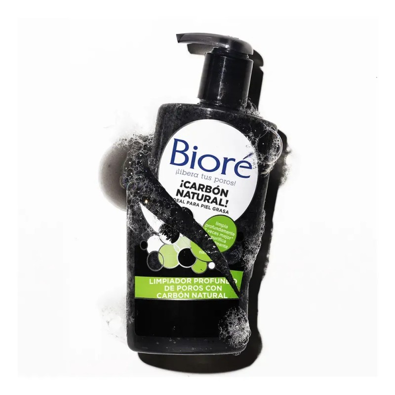 Limpiador Facial Bioré Carbón Activado Anti Puntos Negros 200ml