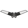 2pcs Motorcycle Wind Wing Mirror Multi Angle Adjustable Rotating Rear