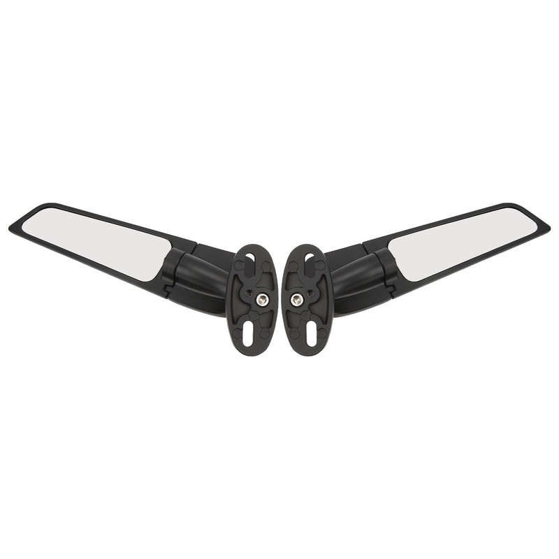2pcs Motorcycle Wind Wing Mirror Multi Angle Adjustable Rotating Rear