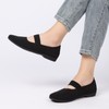 DEXJEWU Women’s Flats Shoes Knit Mary Jane Ballet Flat Comfort