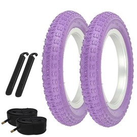 PRO+ Bicycle TIRE 12" 1/2 X 2 1/4" Purple COMP III (2) Tires Tubes & LEVERS