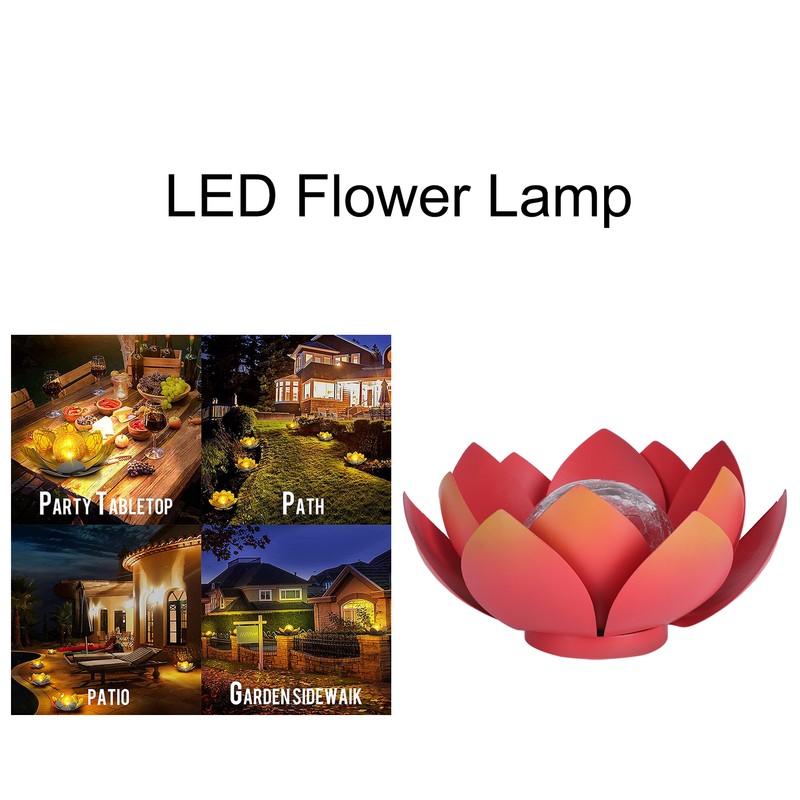 Lotus Lamp LED Water Proof No Need Install Widely Used