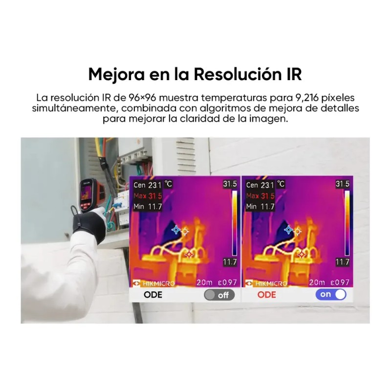 Termómetro Infrarrojo Detector De 96 × 96 Píxeles / Medición