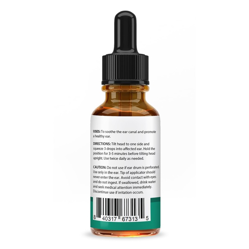 Justified Laboratories Cortexi Ear Drops Cortexi Healthy Eardrum Oil Supports